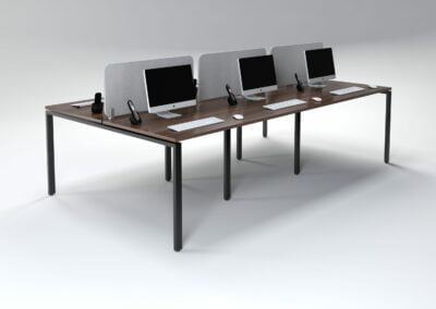 Evolution 2700 6 Seater Desk With Screens