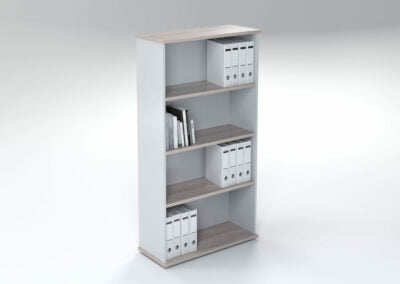 4 Tier Bookcase Open