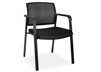 Twist Visitors Chair With Black Netting Backrest